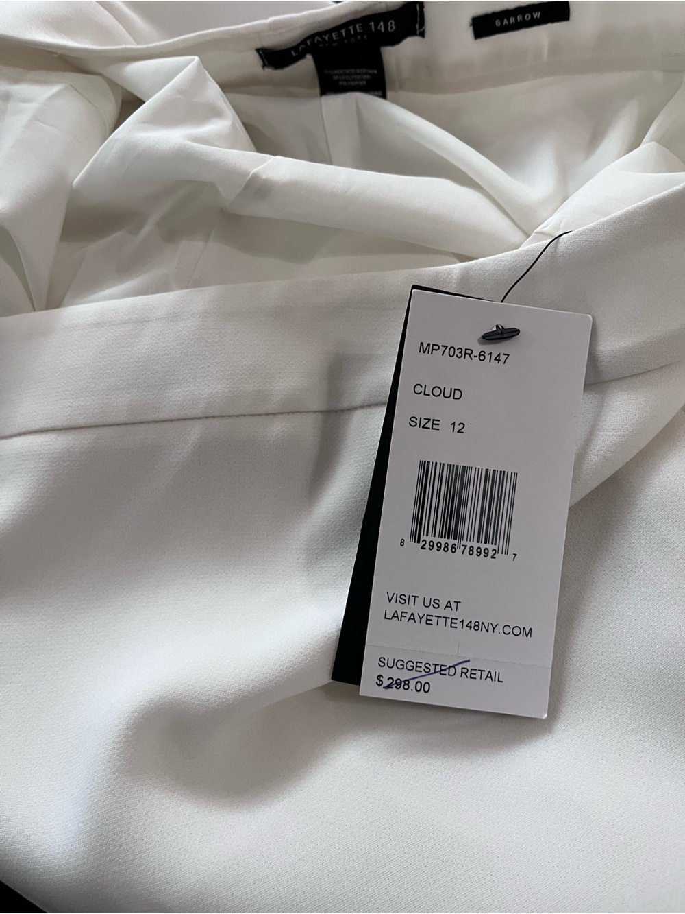 Lafayette 148 New York NWT Cloud  Barrow Pants - Size 12 - Picture 6 of 12